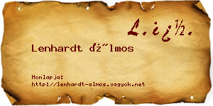 Lenhardt Álmos névjegykártya